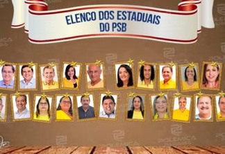 CHAPA DO PSB: Com cinco candidatos à reeleição, confira quem disputa uma vaga na ALPB pelo PSB