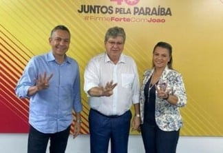 Prefeito de Santa Rita Emerson Panta e deputada Jane Panta anunciam apoio à reeleição do governador João Azevedo