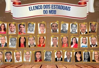CHAPA COMPLETA: MDB apresenta 37 nomes na disputa pela Assembleia Legislativa da Paraíba; saiba quem são os candidatos