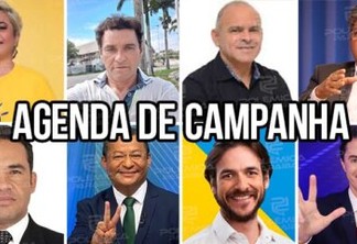 Confira a agenda dos candidatos ao governo da Paraíba nesta segunda (26)