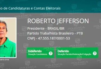 Por unanimidade, TSE barra candidatura de Roberto Jefferson para presidente, por estar inelegível