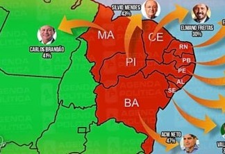 PESQUISAS PARA GOVERNADOR NO NORDESTE:  na reta final das eleições, saiba quem lidera em cada estado
