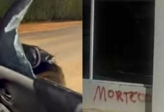 Carro da ex-mulher de Bolsonaro é apedrejado e filho mostra que porta da mansão foi pichada: "Morte ao Bolsonaro"