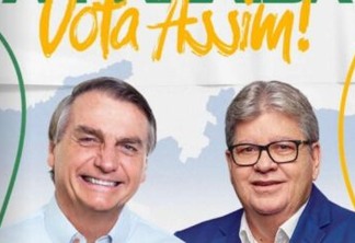 JOÃO E BOLSONARO: comitê é montado, em João Pessoa, para atrair eleitores de lados divergentes - VEJA VÍDEO