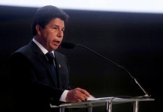 Pedro Castillo durante discurso em Lima
10/11/2022 REUTERS/Sebastian Castaneda