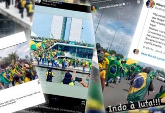 Após repercussão negativa dos atos em Brasília, lideranças políticas da direita paraibana mudam tom e chegam até a apagar redes sociais; veja prints