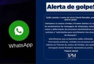 Alerta! Golpe audacioso no WhatsApp: criminosos usam informações da Justiça para enganar clientes de advogado em João Pessoa