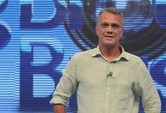 Crédito: Frederico Rozário/TV Globo. Apresentador Pedro Bial no Big Brother Brasil – BBB.