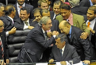 01/02/2015. Crédito: Minervino Junior/CB/D.A Press. Brasil. Brasilia – DF. Eduardo Cunha, toma posse na presidência da Camara dos Deputados, no Congresso Nacional.