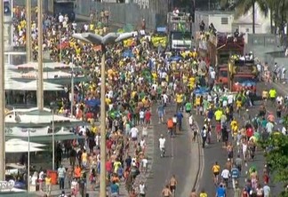 Rio: manifestação contra governo em Copacabana