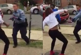 VÍDEO: Policial separa briga de rua e faz 'batalha' de dança com jovem
