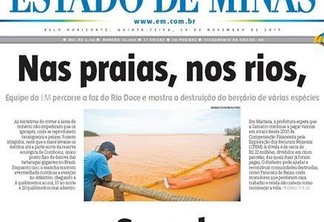 Jornal Estado de Minas faz capa antológica sobre escândalos nacionais