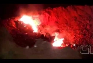 VEJA VÍDEO: Avião caiu ainda em chamas dentro de cratera e acarretou morte de dois executivos do Bradesco