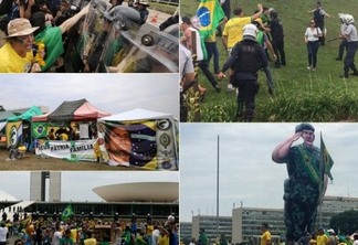 Manifestantes pedem intervenção militar e apanham da Polícia Militar em Brasília - VEJA VÍDEO