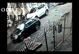 Câmera de segurança registra assalto a motorista - VEJA VÍDEO
