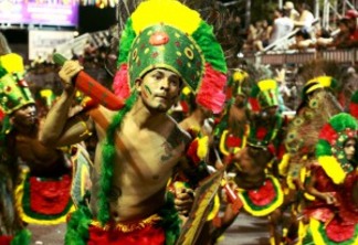 Primeiro dia do Carnaval Tradição tem desfile das tribos indígenas