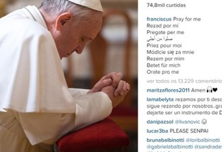 Papa pop e conectado: Francisco estreia perfil no Instagram