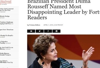 Dilma lidera ranking da revista Fortune dos líderes mais decepcionantes do mundo