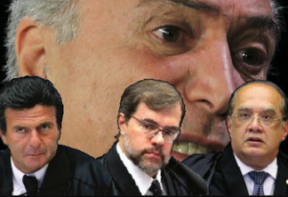 Mendes, Fux e Toffoli decretam: 'Dilma é culpada e Temer inocente'