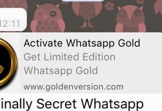 Não caia no golpe: WhatsApp Gold não existe