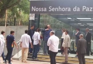 FORA TEMER: Michel Temer foi vaiado na visita a estação de metrô no bairro de Ipanema, zona sul do Rio