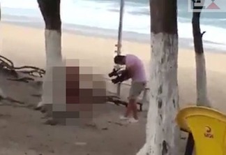Gravação de filme pornô é feita ao ar livre em praia da Zona Oeste do Rio