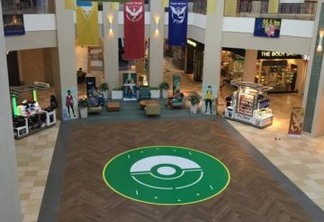 Shopping transforma área em arena de batalhas Pokémon