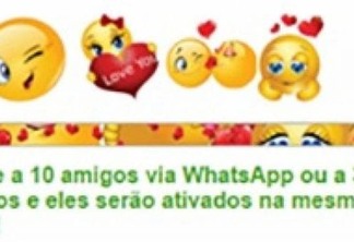 Novo golpe no WhatsApp: pacote de emoticons românticos é falso