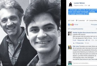 Ator paraibano Lucas Veloso usa redes sociais para lamentar morte de colega