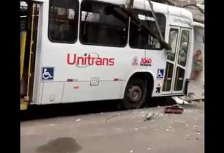 URGENTE - Ônibus desgovernado mata três e fere dois no Centro de João Pessoa; VEJA VÍDEO
