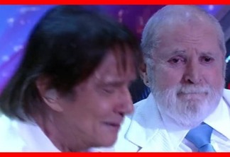 Roberto Carlos e Jô Soares chorando juntos em uma canção. O Brasil se emocionou com eles! - VEJA VÍDEO