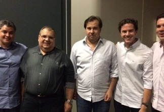 Pré-candidato a mesa, Rômulo Gouveia e deputados paraibanos participam de encontro com Rodrigo Maia