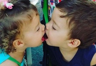 Luana Piovani posta foto dos filhos se beijando e recebe criticas de internautas