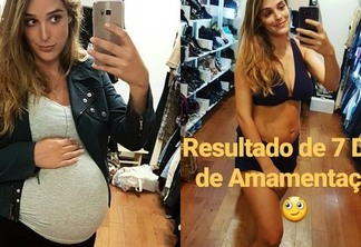 Rafaela Brites comemora corpo em forma após gravidez e atribui à amamentação