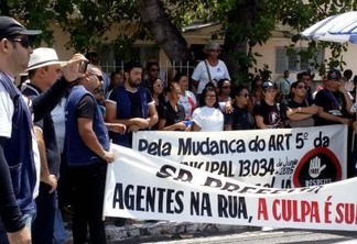 Agentes de Saúde fazem protesto por volta de gratificação em João Pessoa