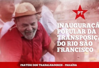 VEJA VÍDEO: Obra institucional sobre transposição em Monteiro parece ponto inicial de pré campanha de Lula