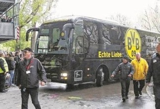 Explosão atinge ônibus do Borussia Dortmund e deixa jogador ferido