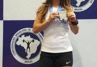 Paraibana Mayara Rocha ganha Medalha de Prata e sagra-se vice-campeã no Brasileiro de Levantamento de Pesos