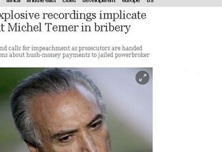 Imprensa internacional repercute denúncia contra Michel Temer