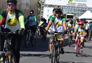 Passeio ciclístico promovido pelo Sesc movimenta orla da Capital neste mês