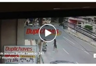 VEJA VÍDEO: Câmera de segurança flagra acidente com cantora paraibana de forró