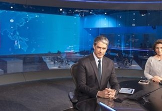 Chefão da Globo inaugura novo cenário do “Jornal Nacional” com estrutura de 1.370m² e 3D - VEJA VÍDEO