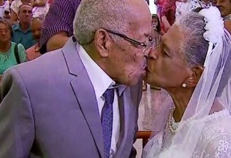 Casamento com noivos de 102 e 80 anos encanta moradores de cidade