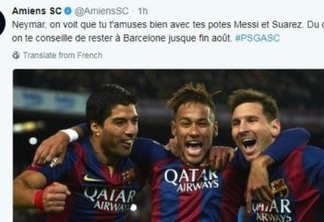 Clube francês pede para que Neymar fique no Barcelona