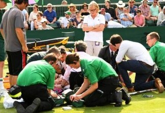 Tenista relata pânico ao ver rival com joelho lesionado em Wimbledon
