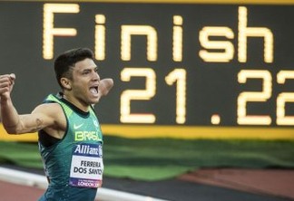 Velocista paraibano Petrúcio Ferreira é ouro e quebra recorde dos 200m no Mundial de Atletismo