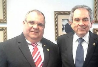 Rômulo Gouveia parabeniza Raimundo Lira pela liderança do PMDB no Senado