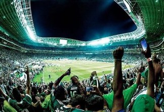 Torcida organizada do Palmeiras organiza protesto contra diretor do clube