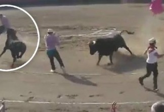 VEJA VÍDEO: Ativista anti-touradas invade arena e é ferido por touro