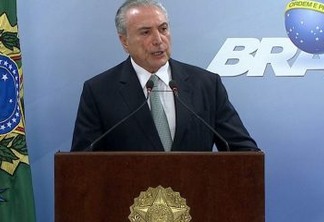 Temer é vaiado durante pronunciamento no Rio de Janeiro